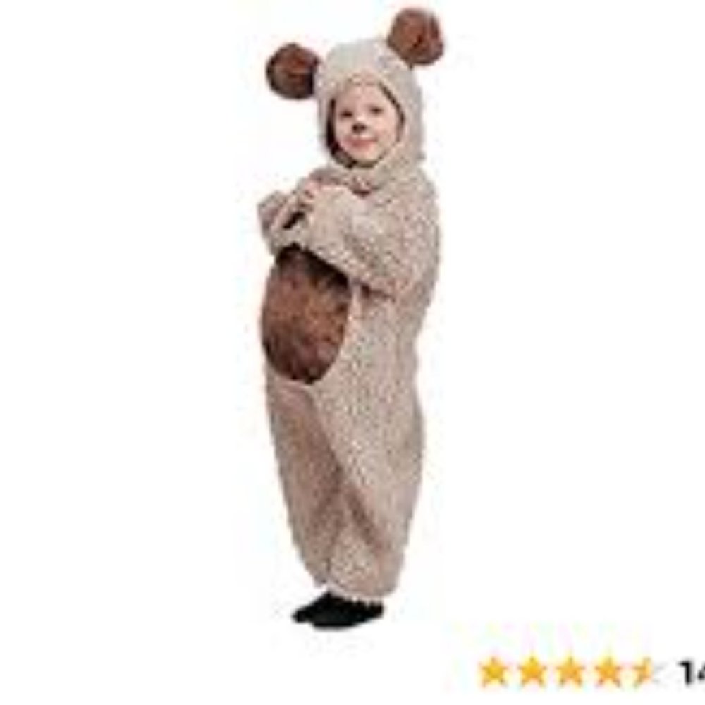 Cinema Secrets “Oatmeal Bear” costume, Size 2-4 years